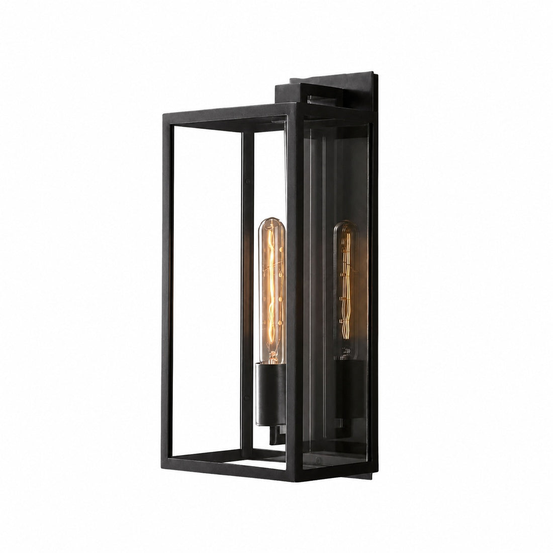 Classic Beckman Vintage Wall Sconce - Steel & Glass Linear Design