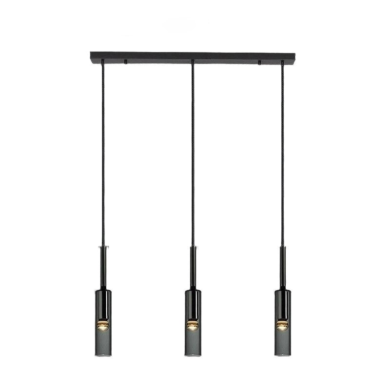 Modern Cylindrical Glass Pendant Light