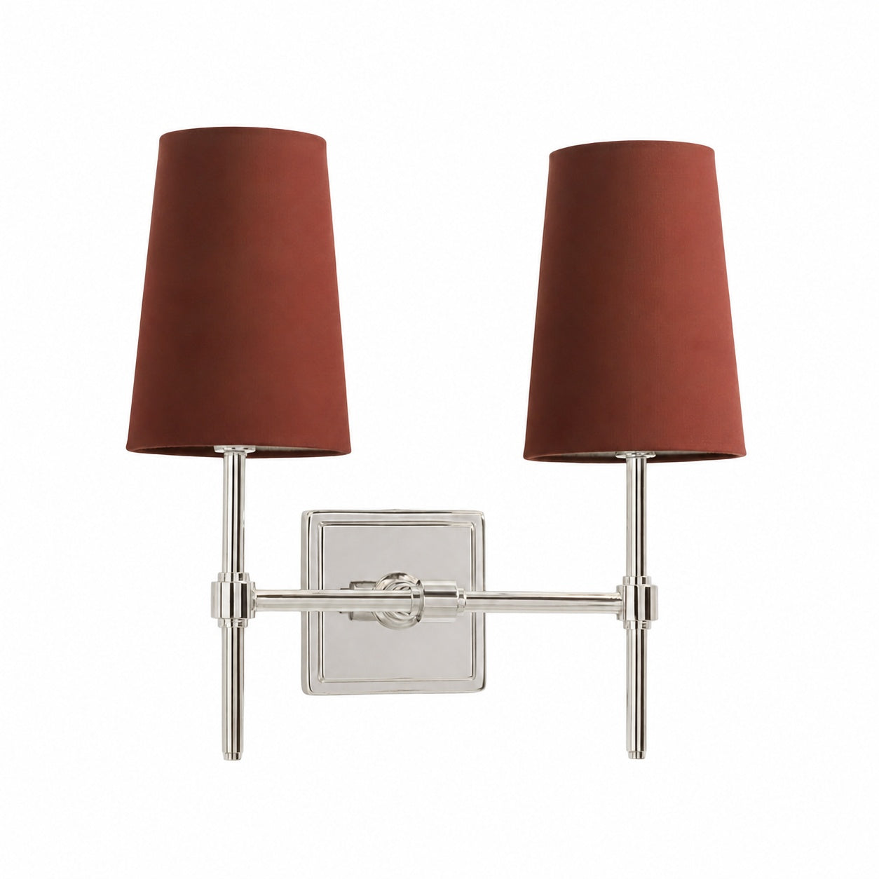 Derlina White Linen Shades Wall Lamp – Retro Metal Multi-Head Lighting Fixture