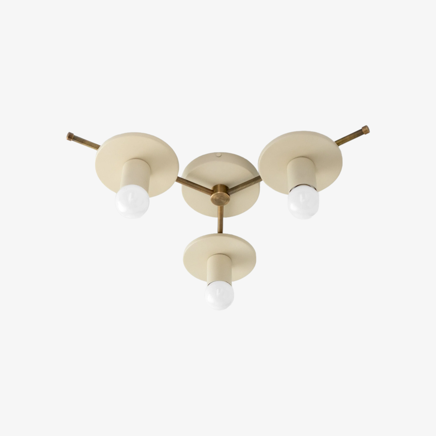 Radiro Globe Colorful Minimalist 3-Bulb Ceiling Light – Contemporary Flush Mount Fixture