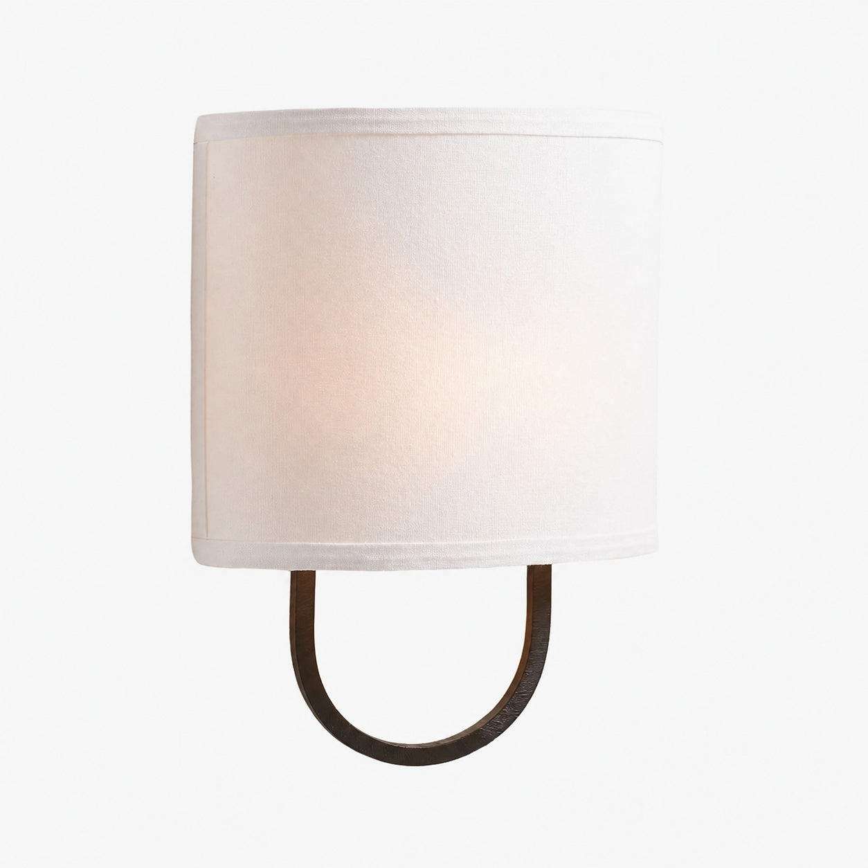 Nolvara Elegant Wall Light Featuring Soft Shade and Metal Arm