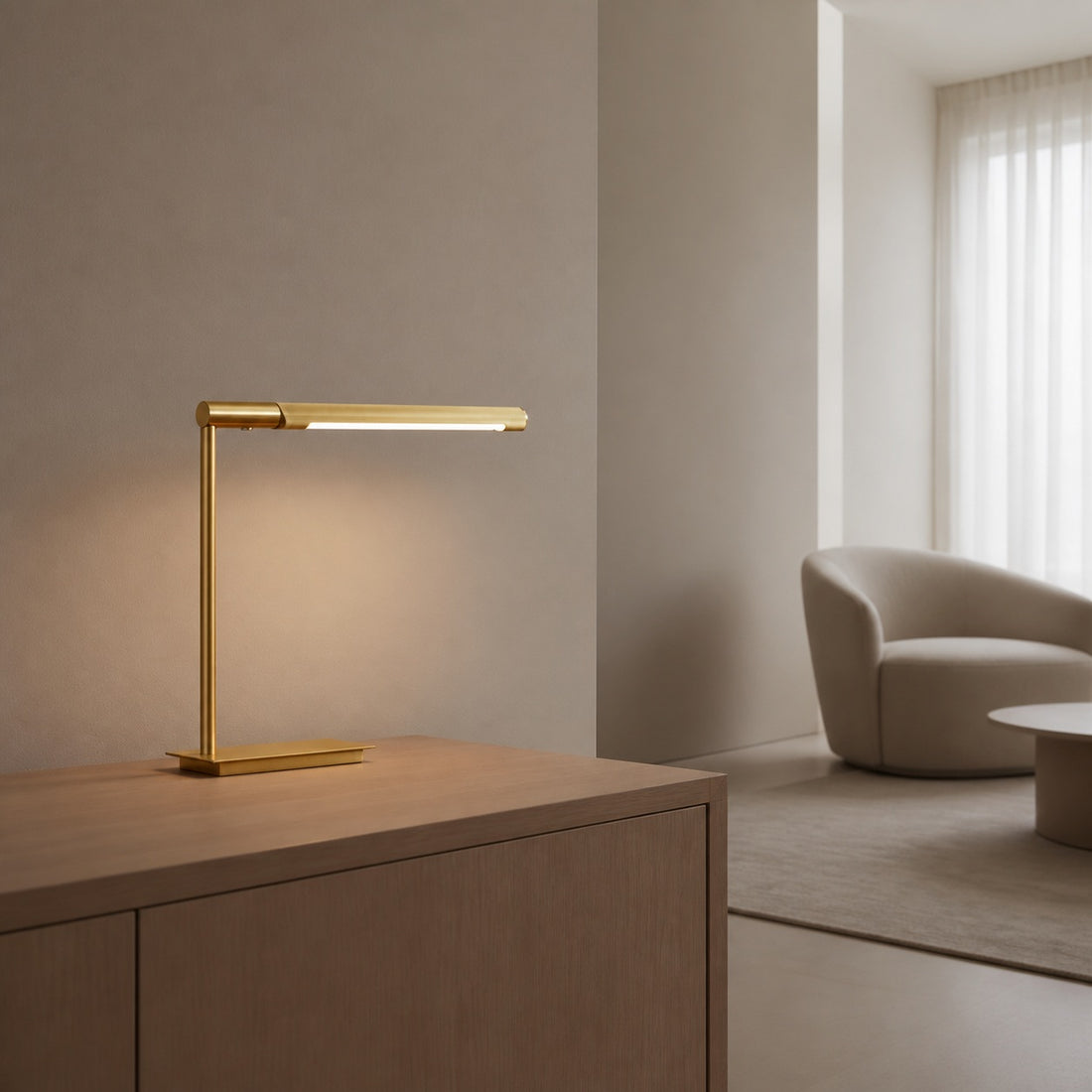Zorv Task Table Lamp – Timeless Metal Table Lamp with Touch Switch for Study or Living Room