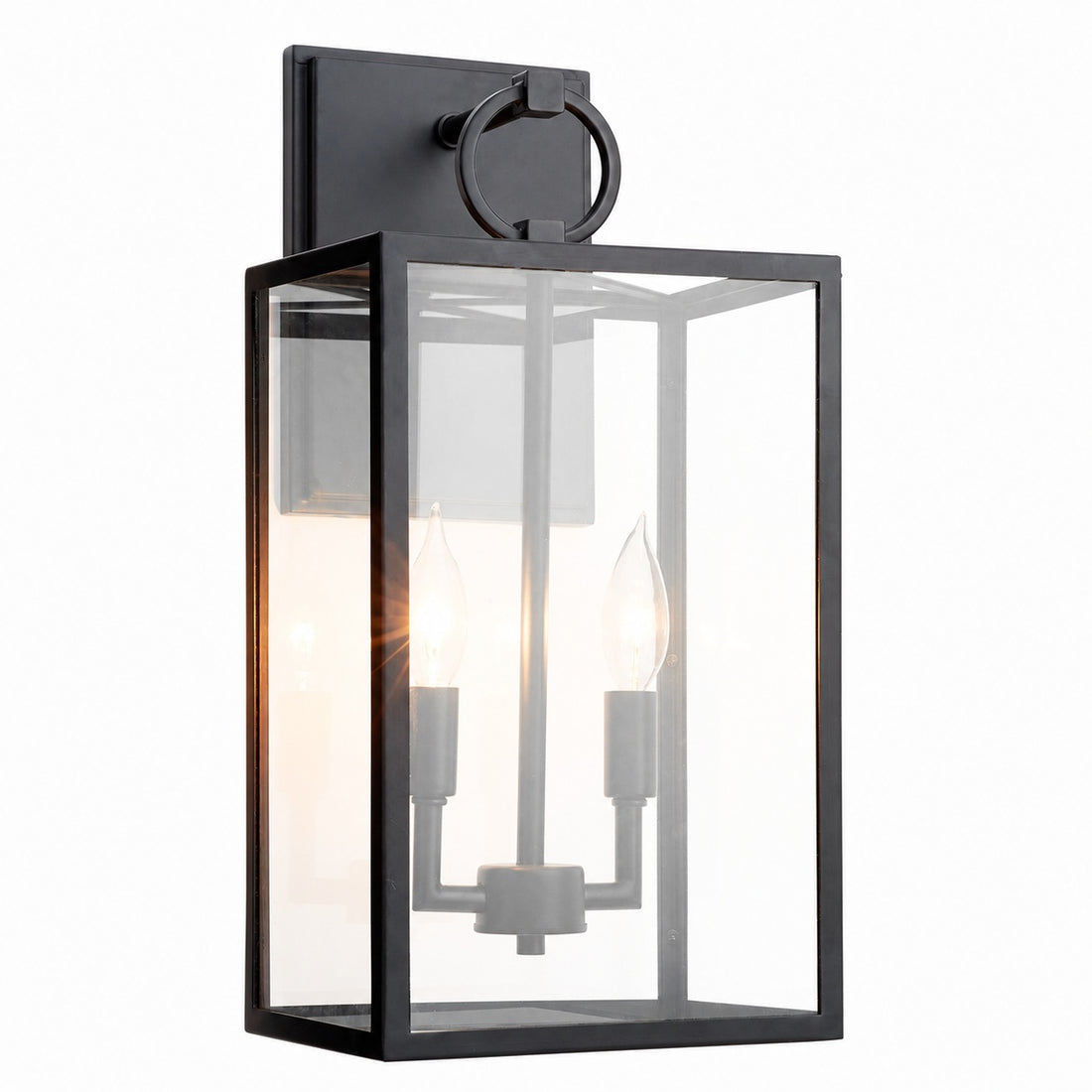 Ferrix Industrial Iron Outdoor Wall Lamp - Lighting Stylish Exterior Glass Lighting