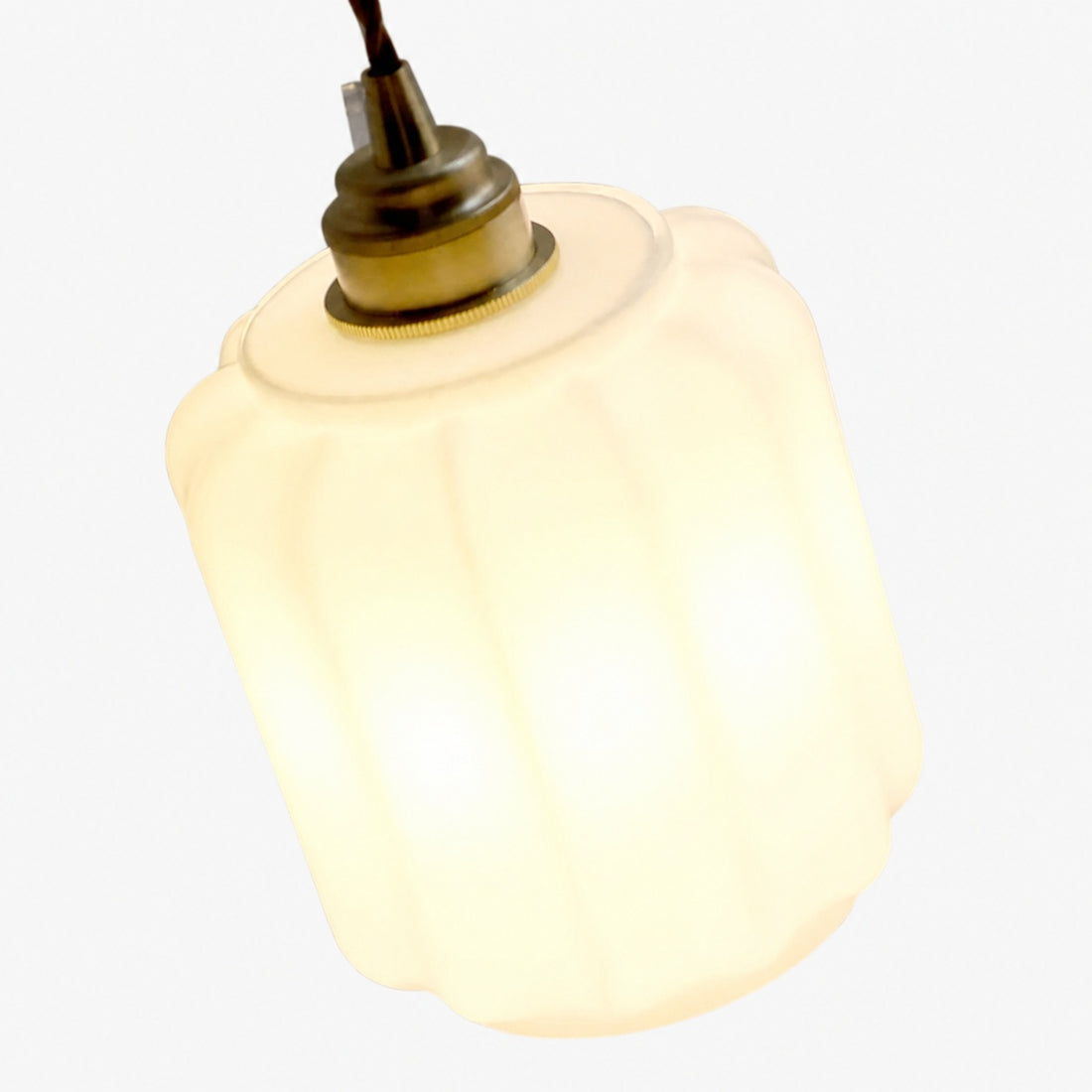 Glassora Creative Glass Lantern Pendant Lamp - Stylish Hanging Light for Kitchen or Bedroom U15