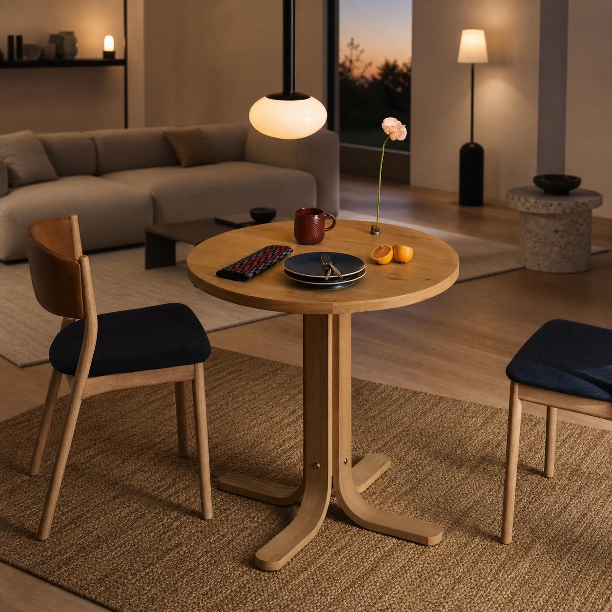 Rolvona Globe Pendant Light - Modern Oval Shade Hanging Lamp