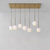 Selvion Elegant 7-Light Globe Chandelier – Glass Pendant Light
