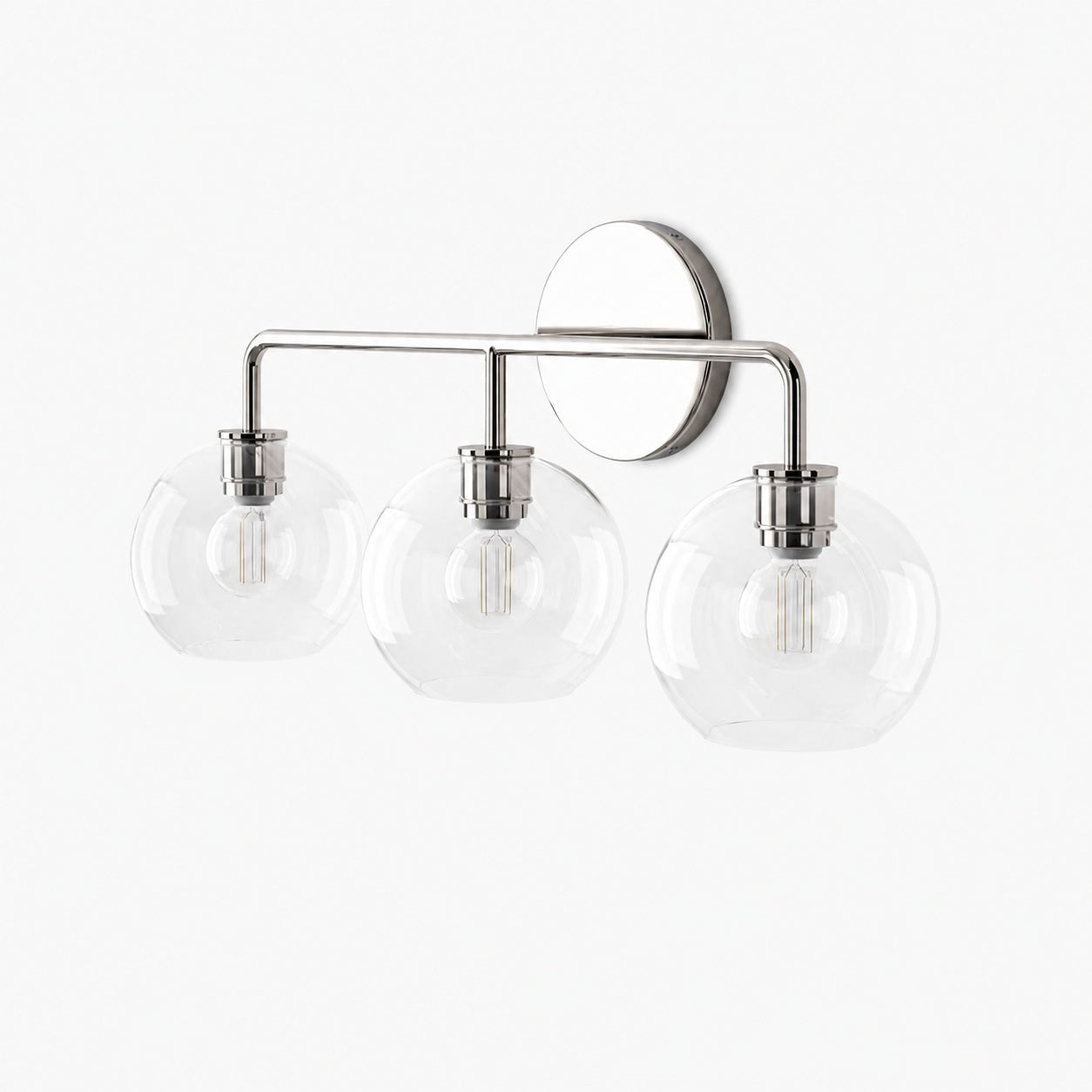 Selvion Artistic Globe Sconce Light - Handcrafted Glass Sculptural Wall Fixture