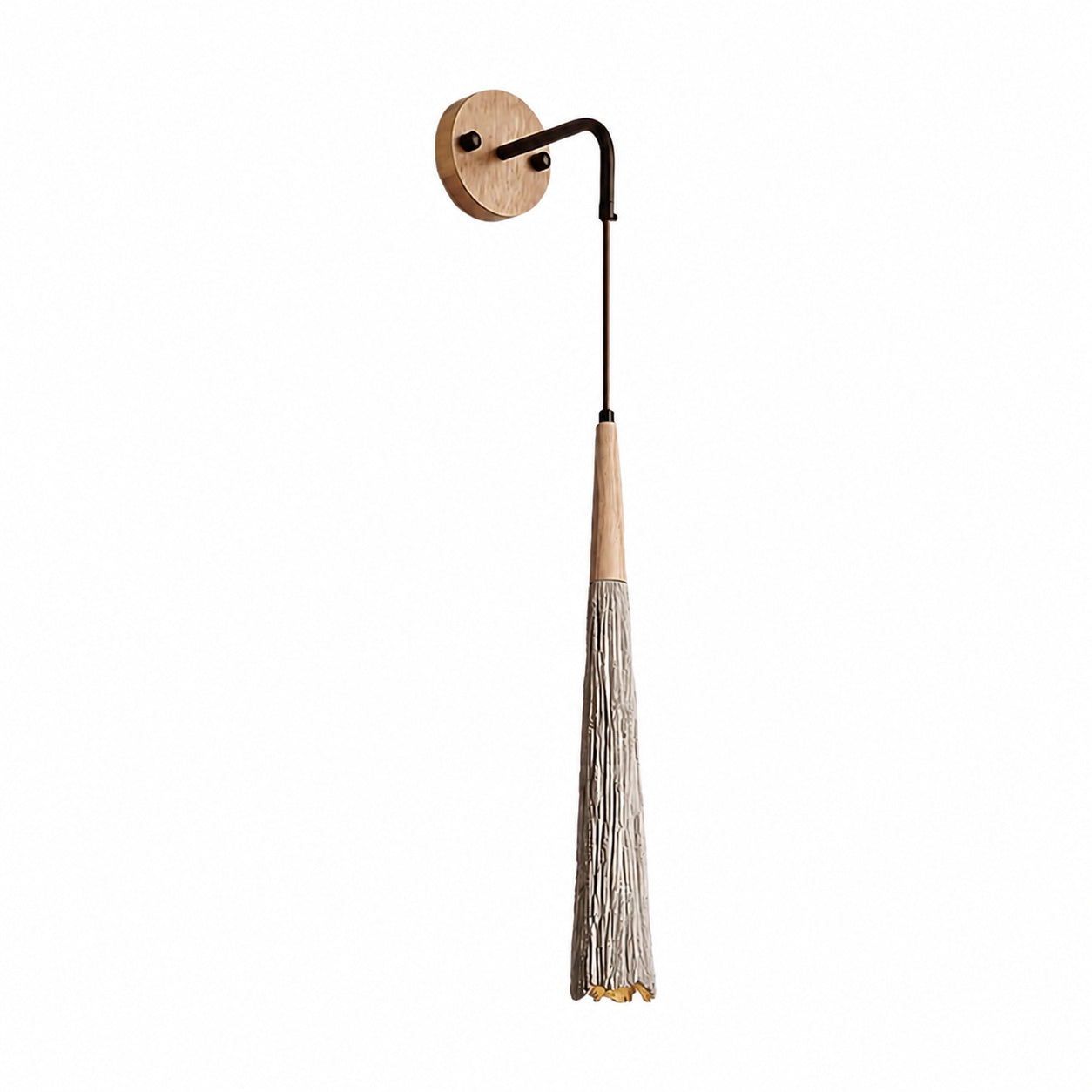Solaraeon Microcement Minimalist Concrete Wall Sconce - Indoor Accent Lighting for Living Room