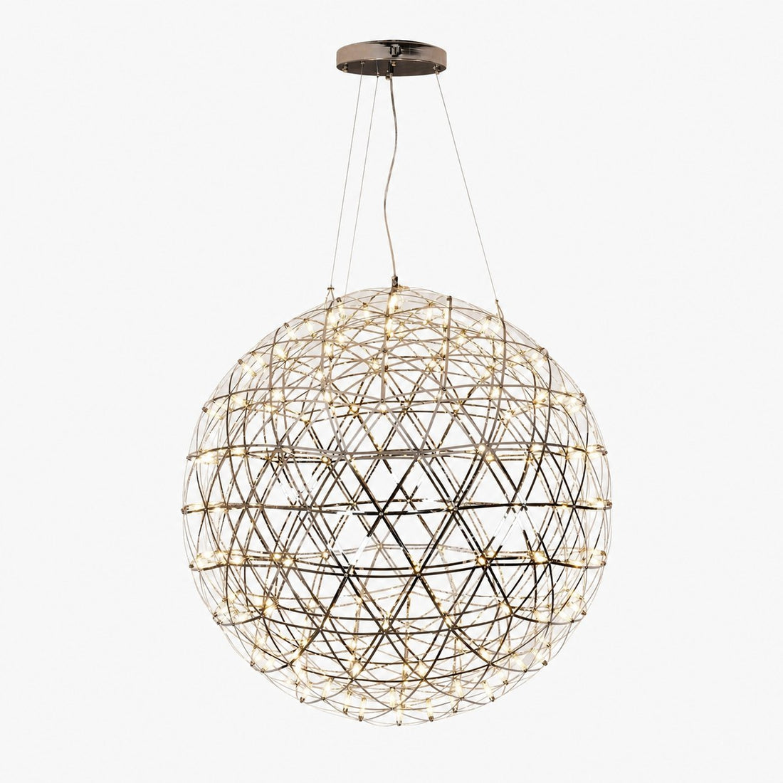 Silver Spark Ball Pendant Light