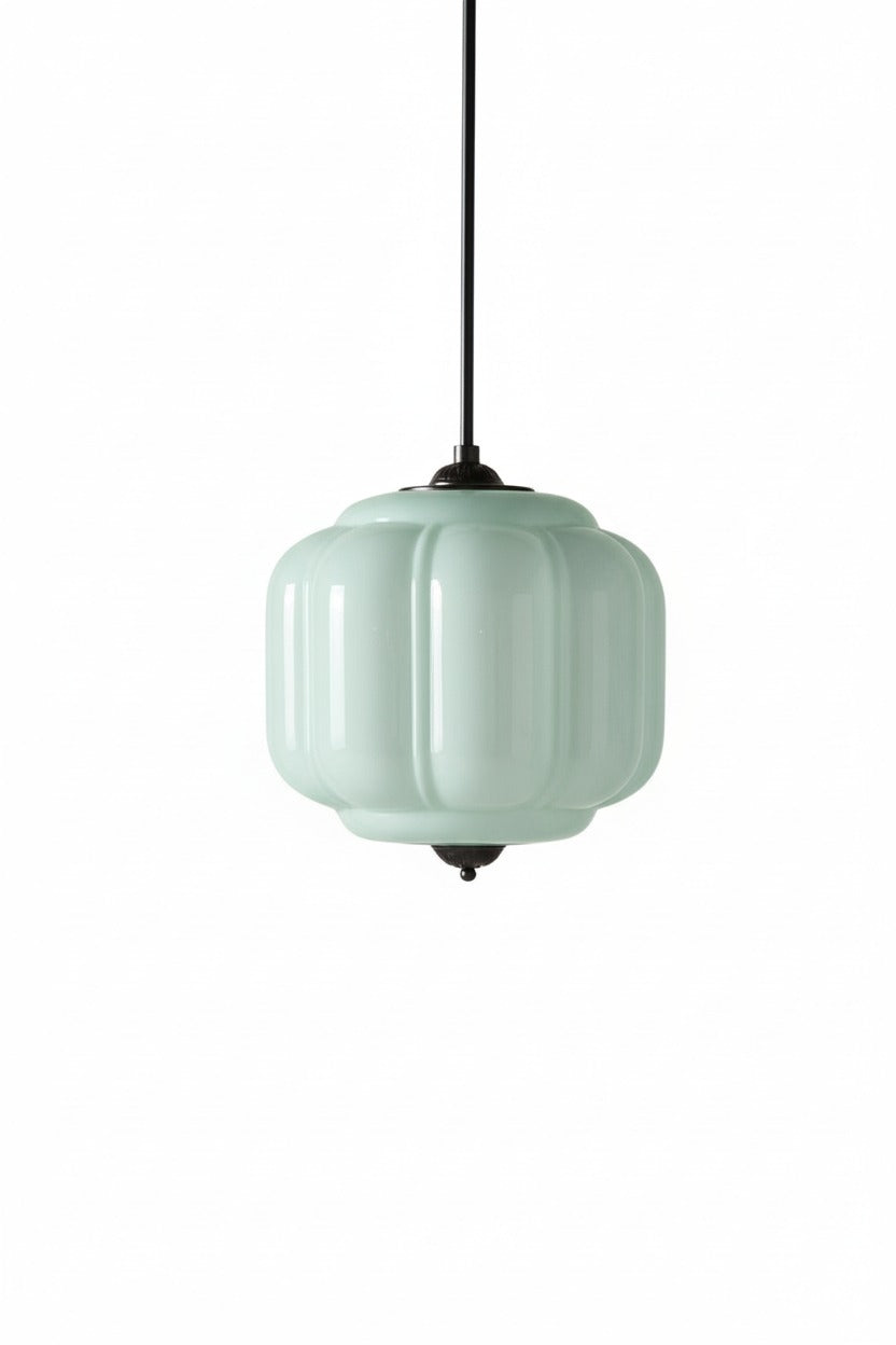 Eloise Vintage Glass Chandelier - Milk Glass Home Accent