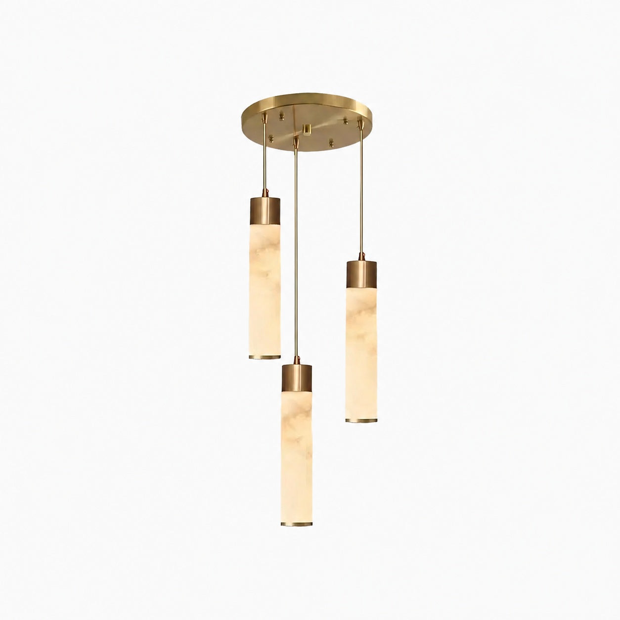 Solaryx Minimal Cylindrical Silhouette Pendant Light - Modern Style Lamp for Kitchen or Dining Room