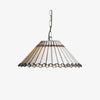 TF Allanton Art Deco Pendant Lamp - Elegant Glass Ceiling Light for Living Elegant Dining Room