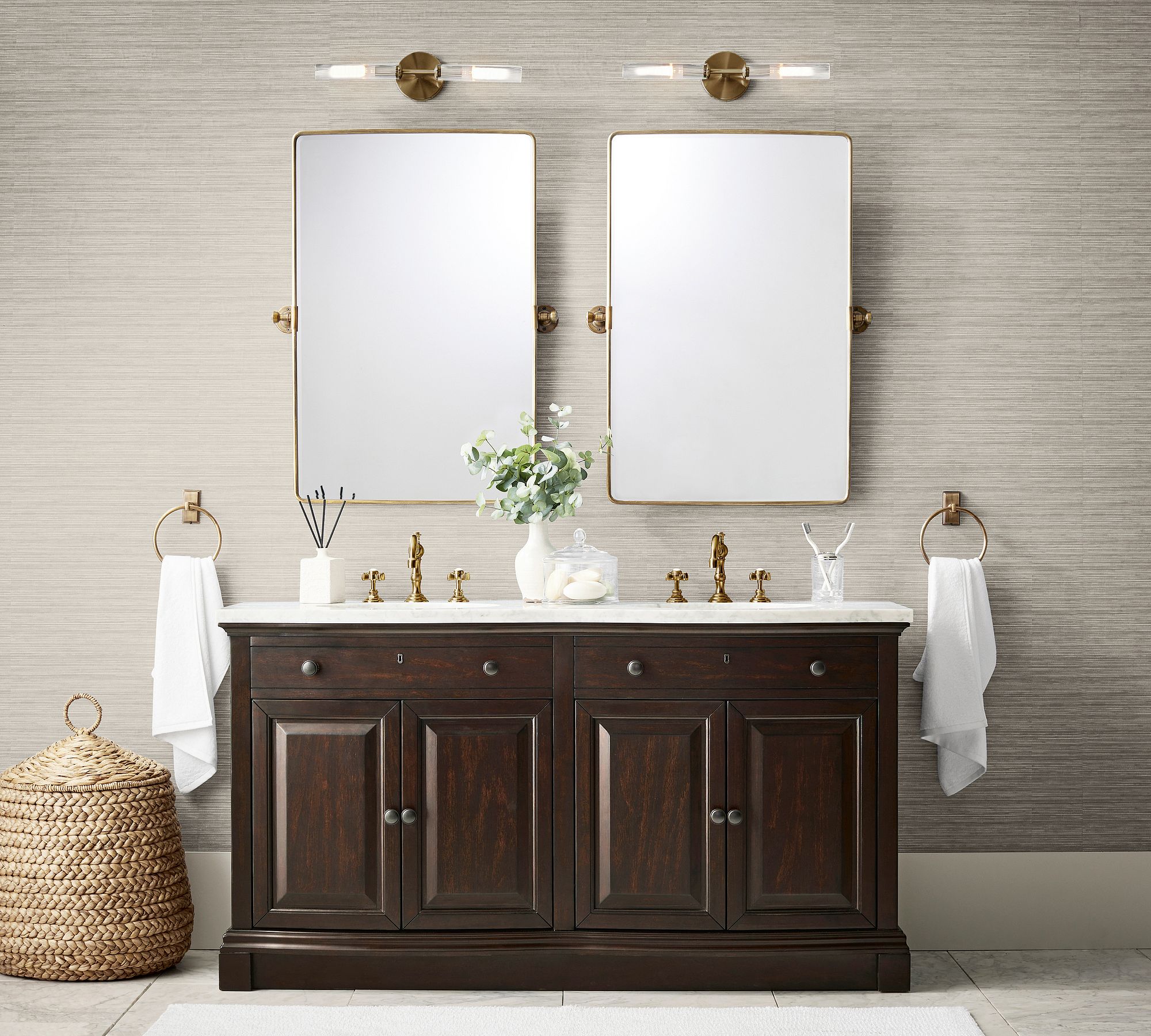 Bravira Ribbed Glass Wall Lamp - Tube Metal Light in Classic Finishes