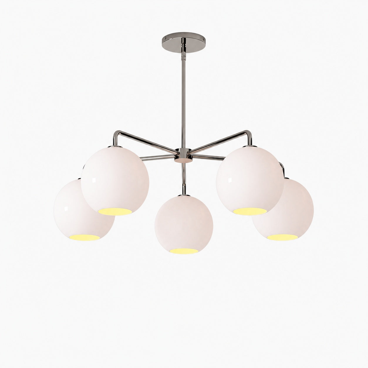 Selvion Elegant 5-Light Globe Chandelier – Modern Glass Pendant Lighting Fixture