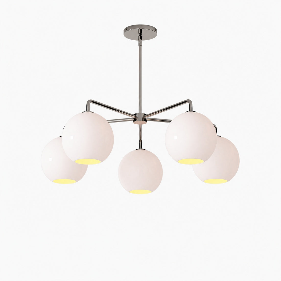 Selvion Elegant 5-Light Globe Chandelier – Modern Glass Pendant Lighting Fixture