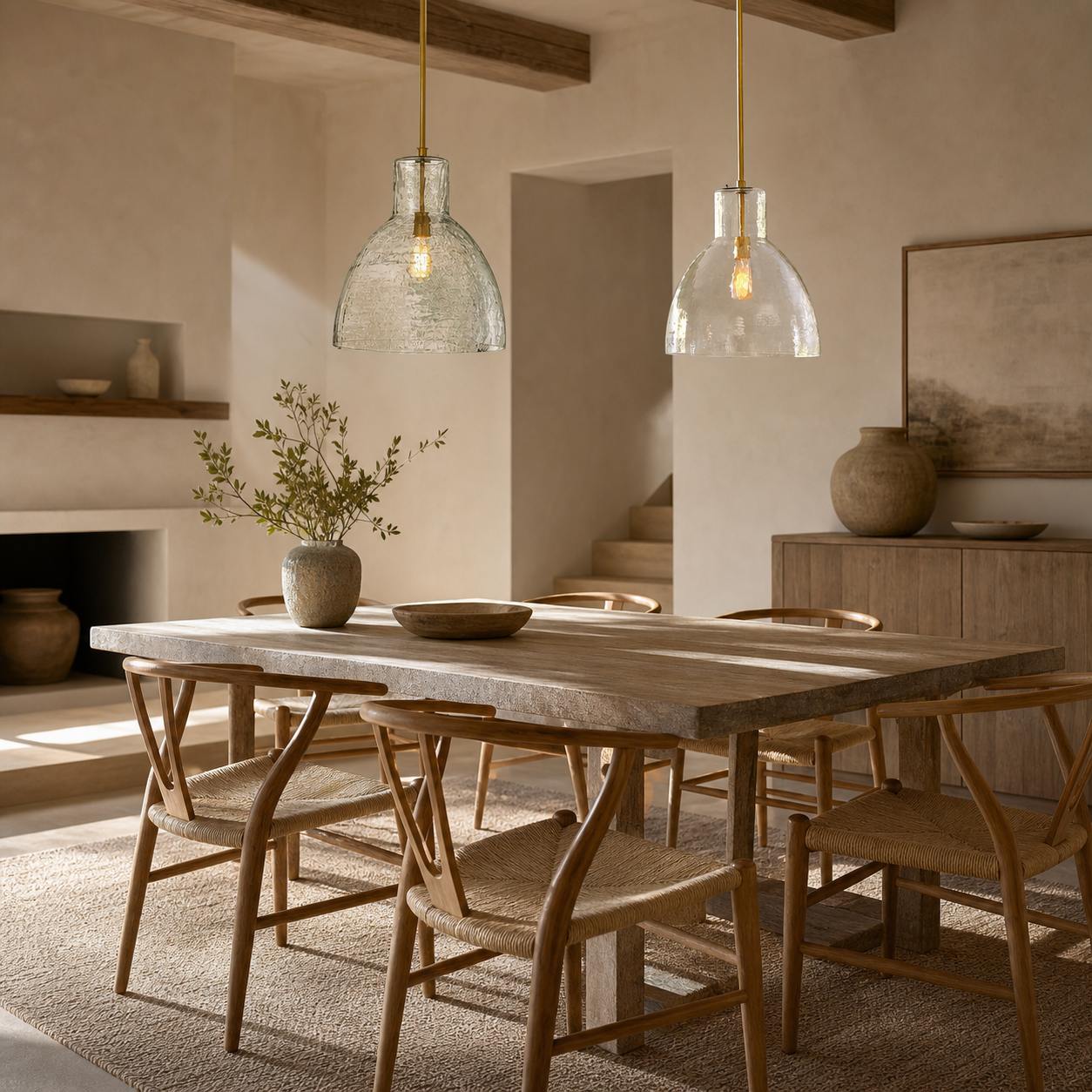 Glavira Recycled Glass Pendant Collection - Modern Kitchen Lighting