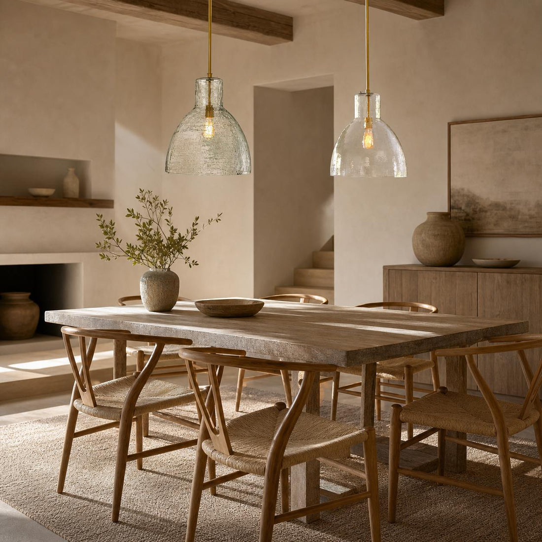 Glavira Recycled Glass Pendant Collection - Modern Kitchen Lighting