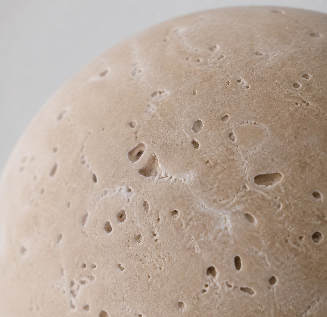 Modern Scandinavian Travertine Ceiling Light