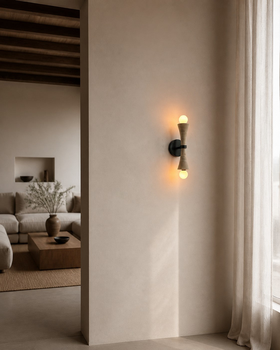 Modern Linear Wall Lamp – Minimalist LED Sconce for Bedroom Living Room Hallway