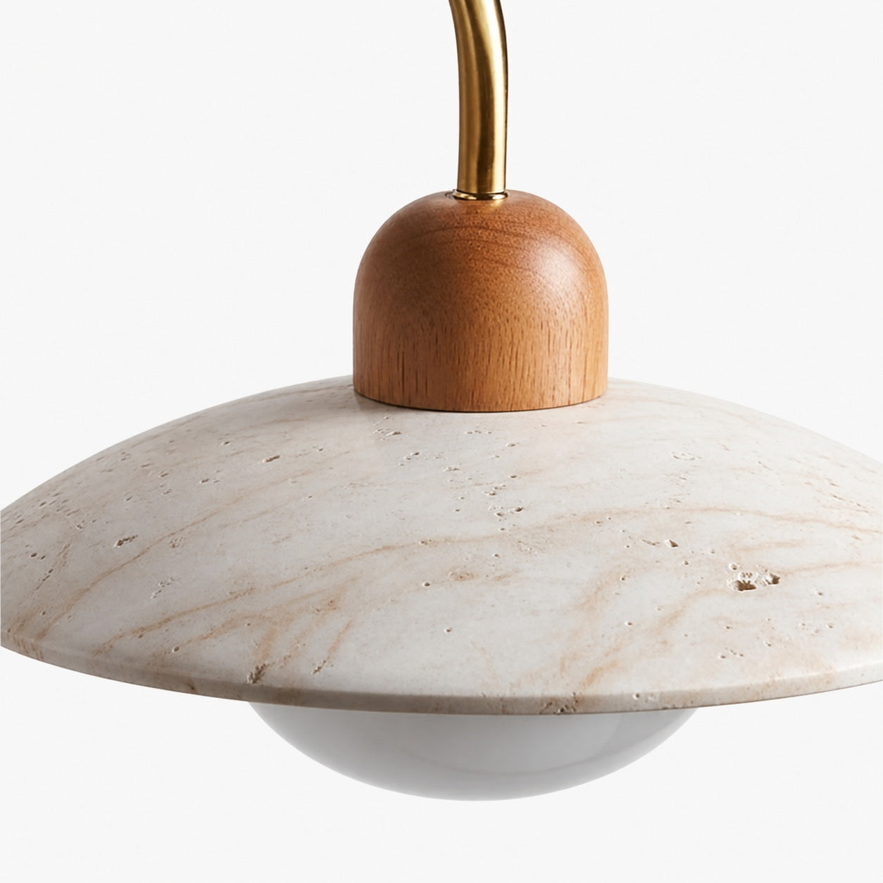 Discra Minimalist Sculptural Circular Wall Lamp —  Natural Style Wall Fixture for Hallway and Bedroom U18