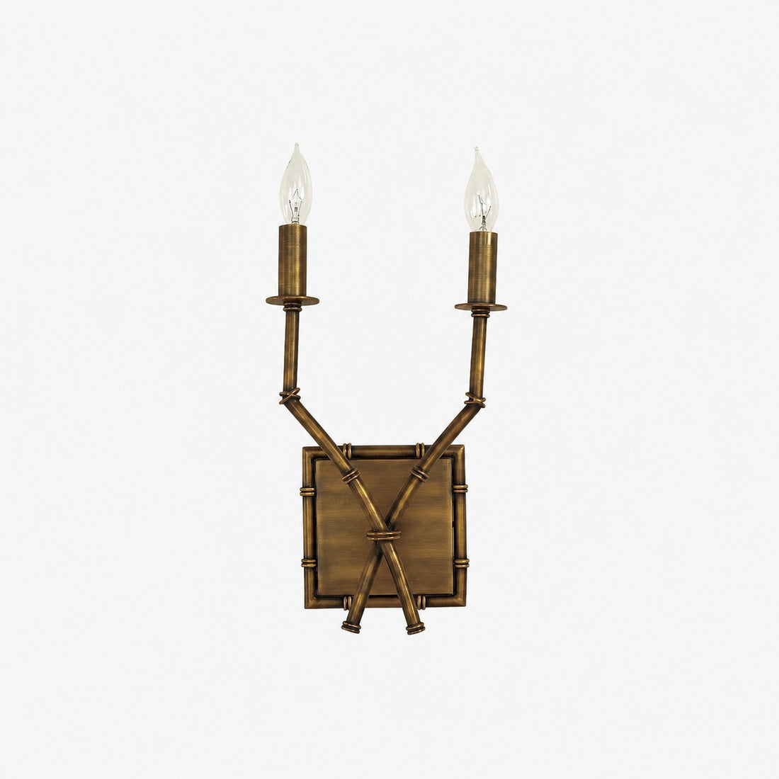 Double Arm Bamboo Sconce