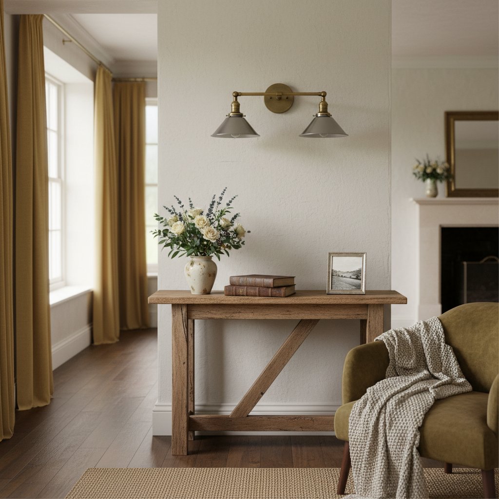 Conique Metal Two-Light Industrial Vanity Sconce – Wall Fixture for Bathroom & Hallway