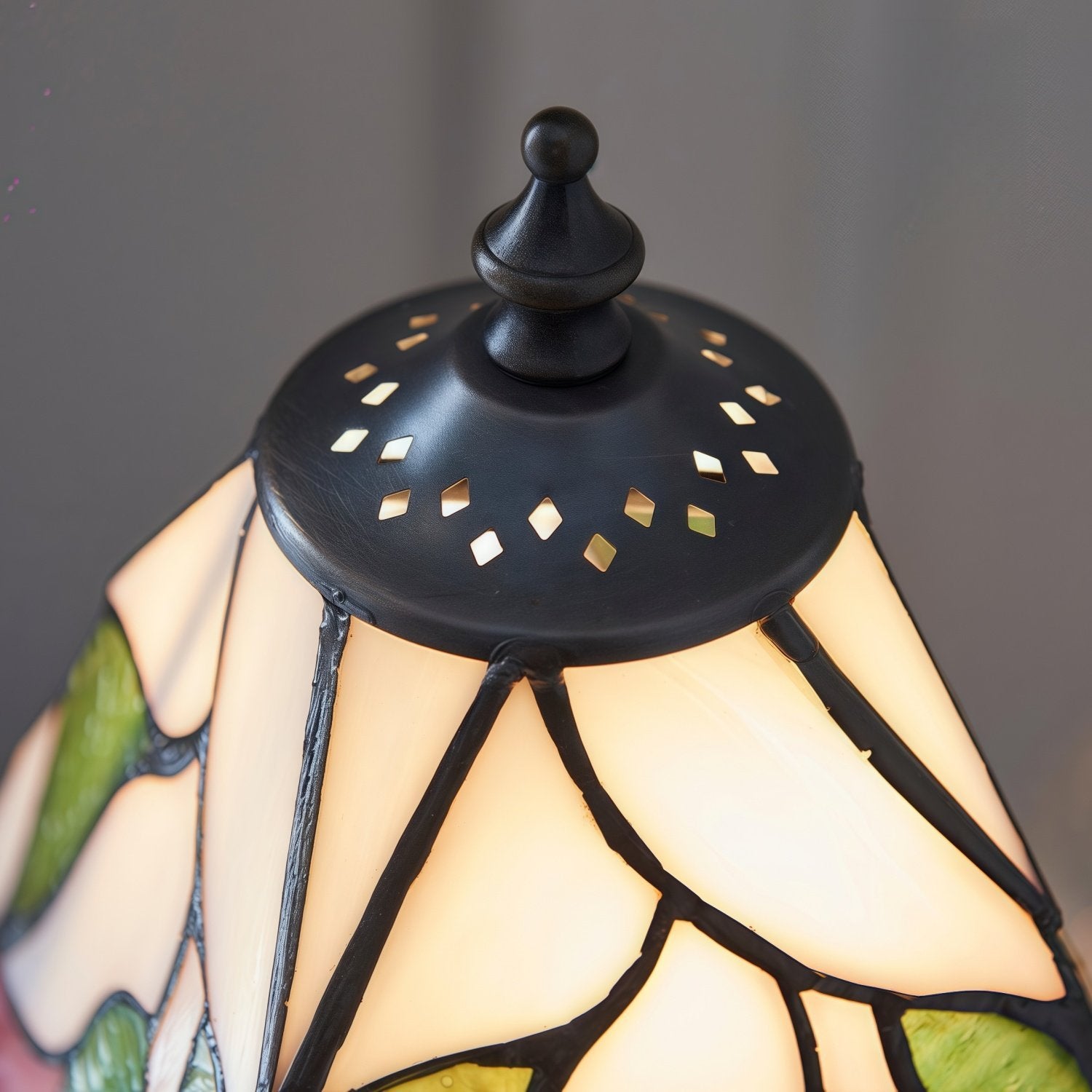 TF Botanica Decorative Table Lamp – Colourful Floral Glass Lamp for Cozy Interiors