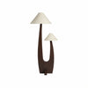 Cordove Arc Floor Lamp – Modern Organic Solid Wood & Fabric for Living Rooms