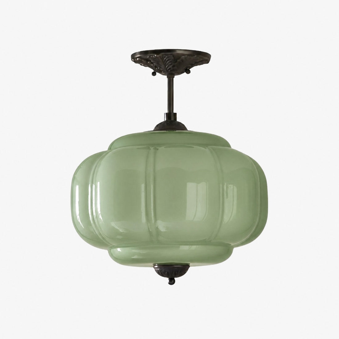 Eloise Vintage Glass Chandelier - Milk Glass Home Accent