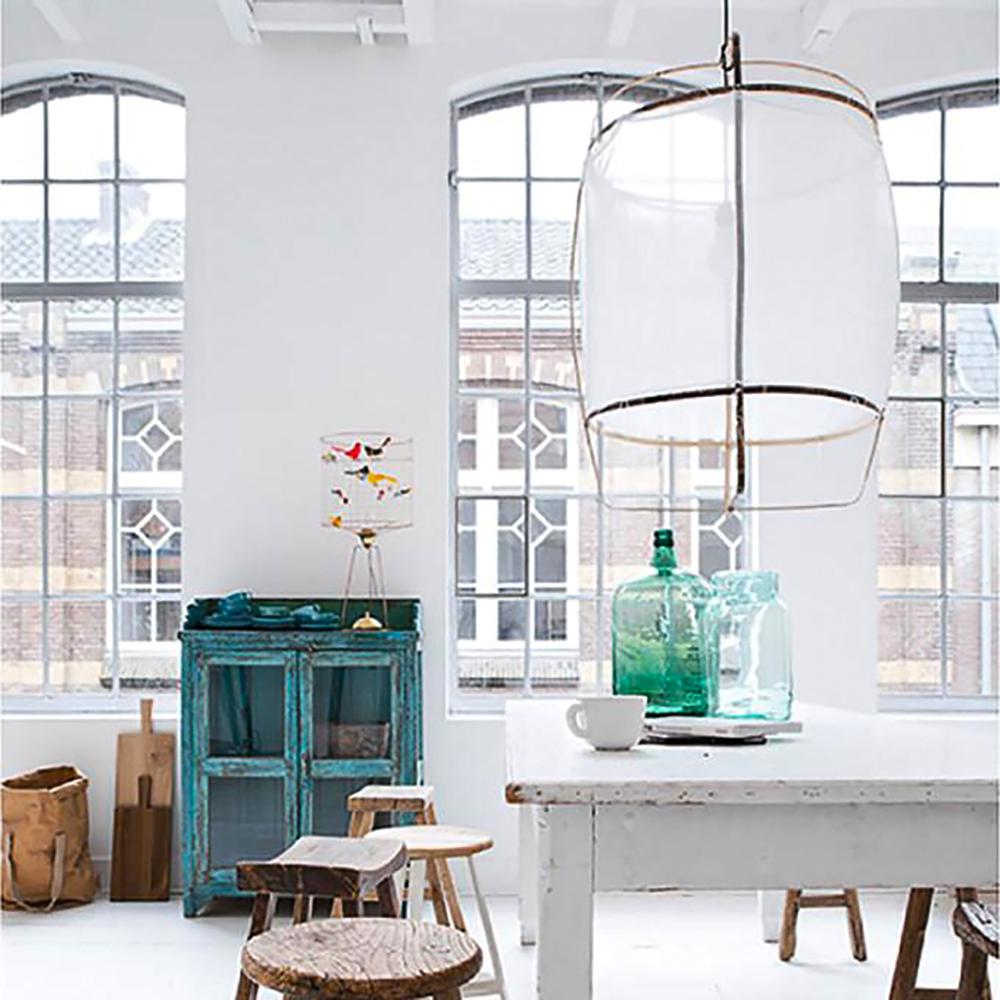 Straight Hollow Tulle Pendant Lighting