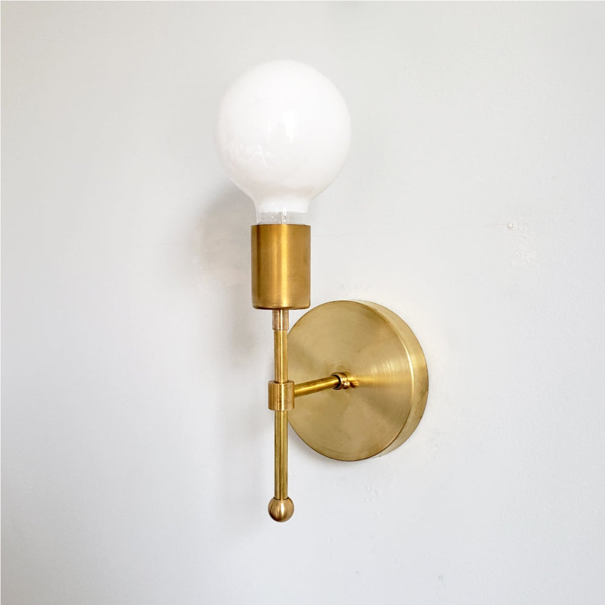 Compact Metal Finish Wall Sconce - Ideal For Bedroom & Corridor Lighting