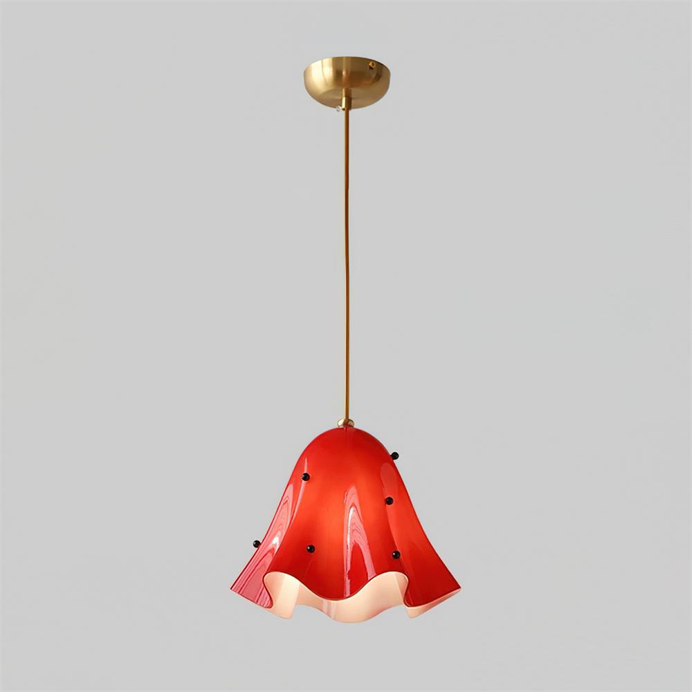 Bellina Artistic Glass Pendant Light - Modern Bloom Inspired Hanging Ceiling Lamp