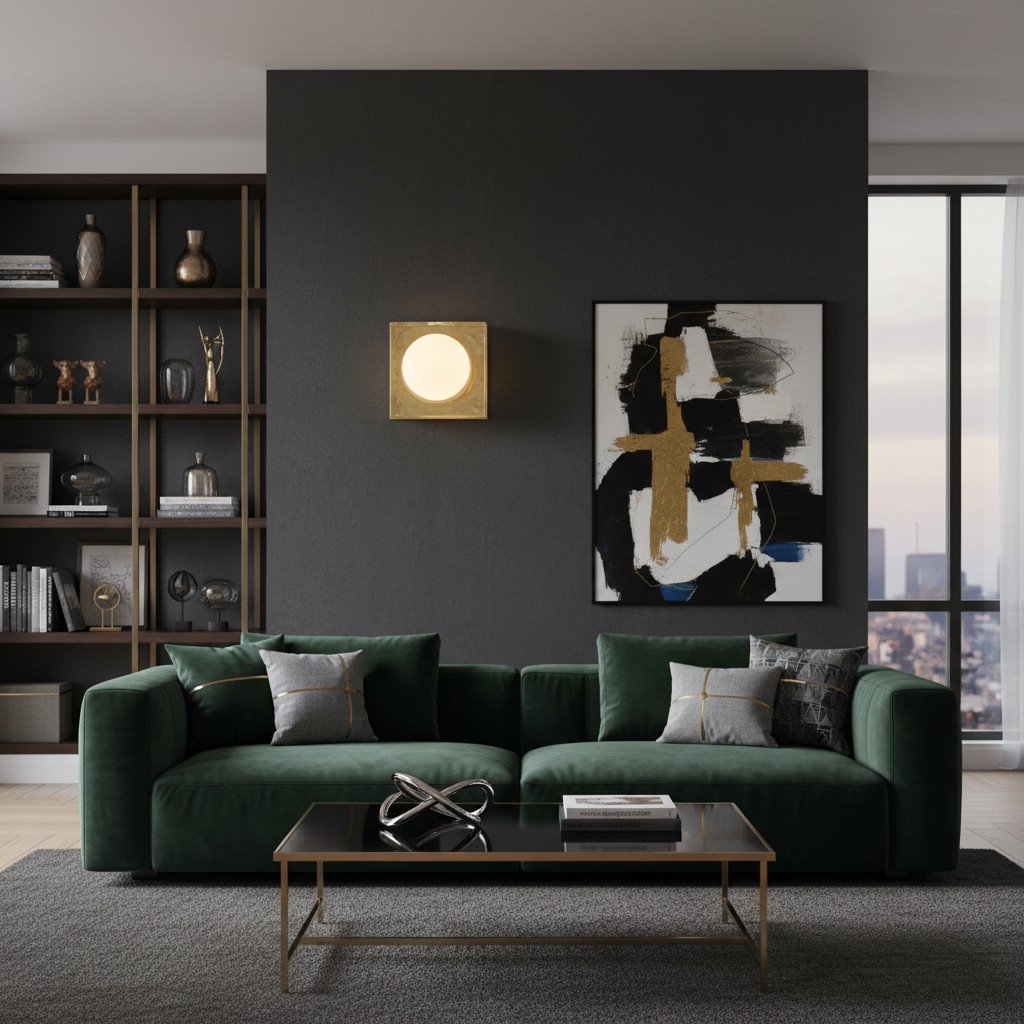 Vellaro Wall Sconce Glass and Metal Design - Timeless Style for Kitchen and Office Lighting