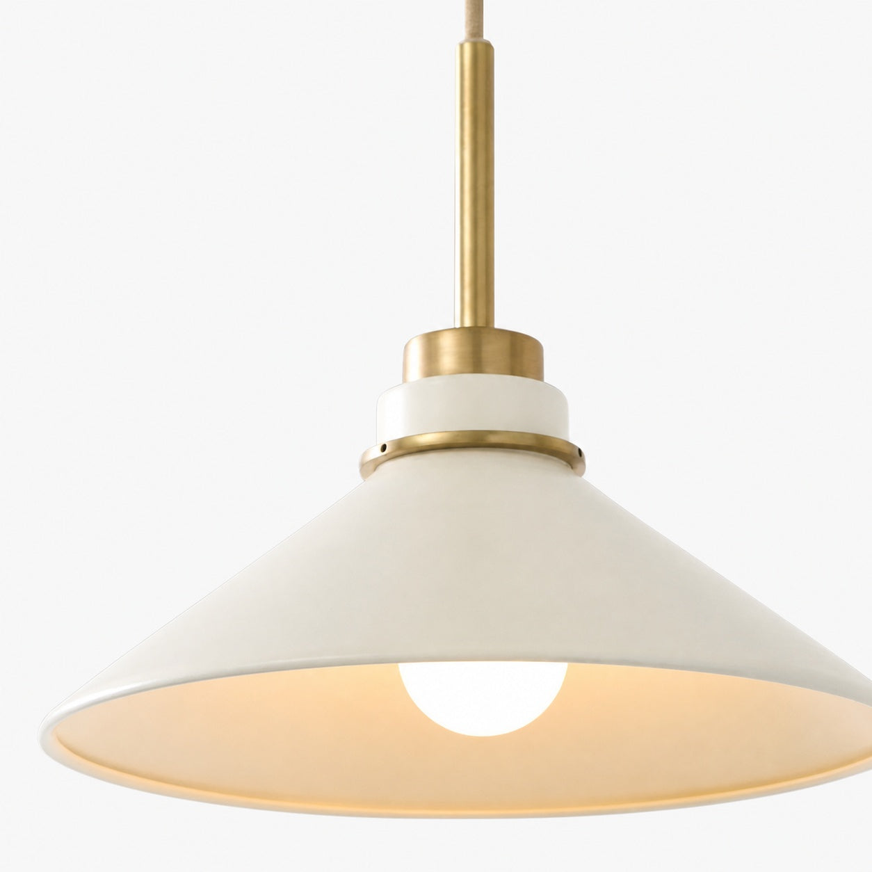 Aurenza Modern Farmhouse Pendant Light - Adjustable Shade for Warm Ambiance