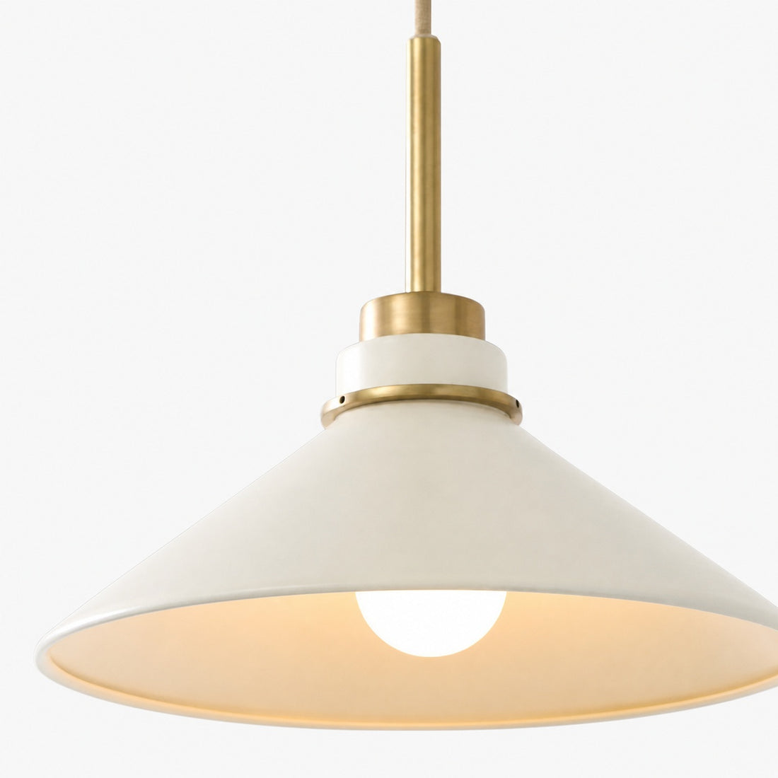 Aurenza Modern Farmhouse Pendant Light - Adjustable Shade for Warm Ambiance