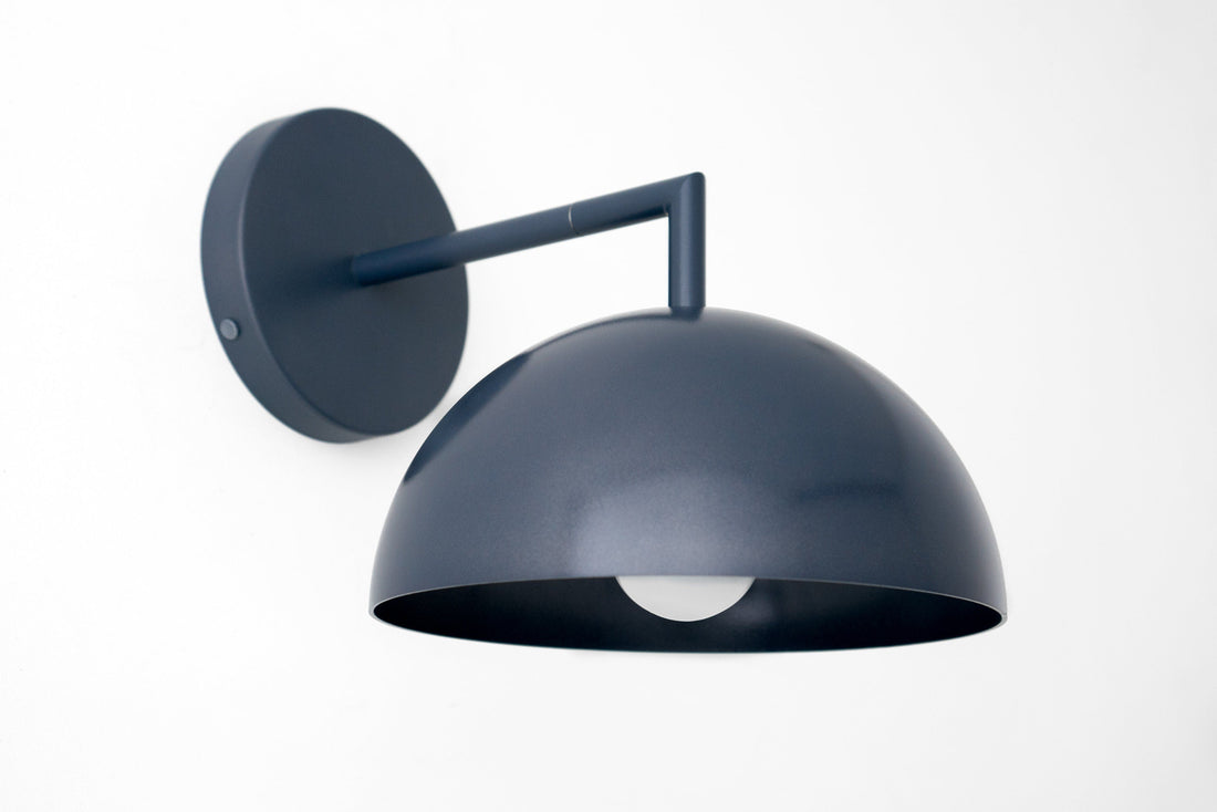 Metio Dome Shaped Minimalist Metal Design Wall Light – Ideal for Living Rooms and Bedrooms