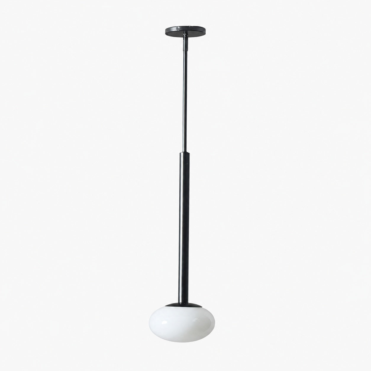 Rolvona Globe Pendant Light - Modern Oval Shade Hanging Lamp