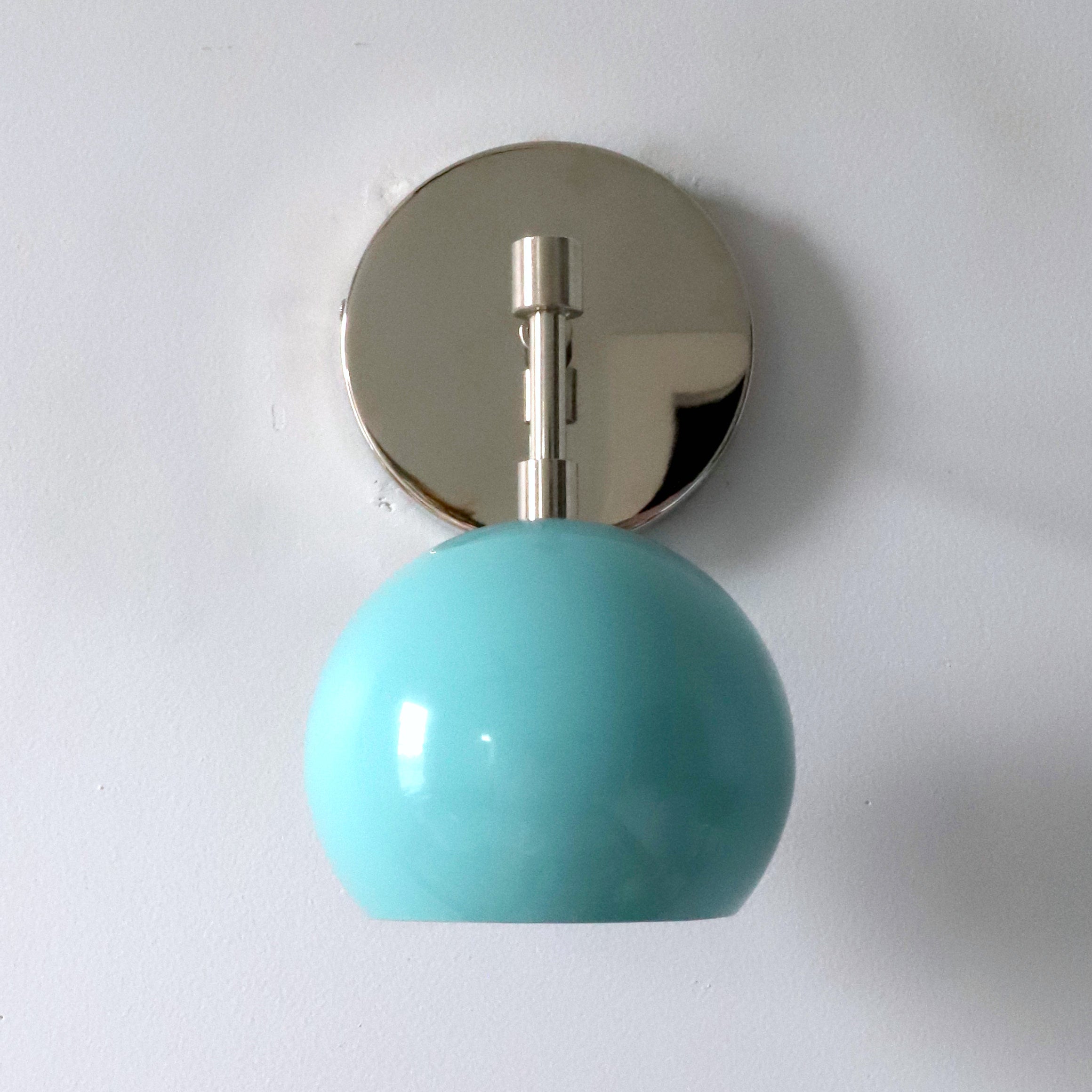 Modern Stylish Navy Globe Accent Wall Sconce