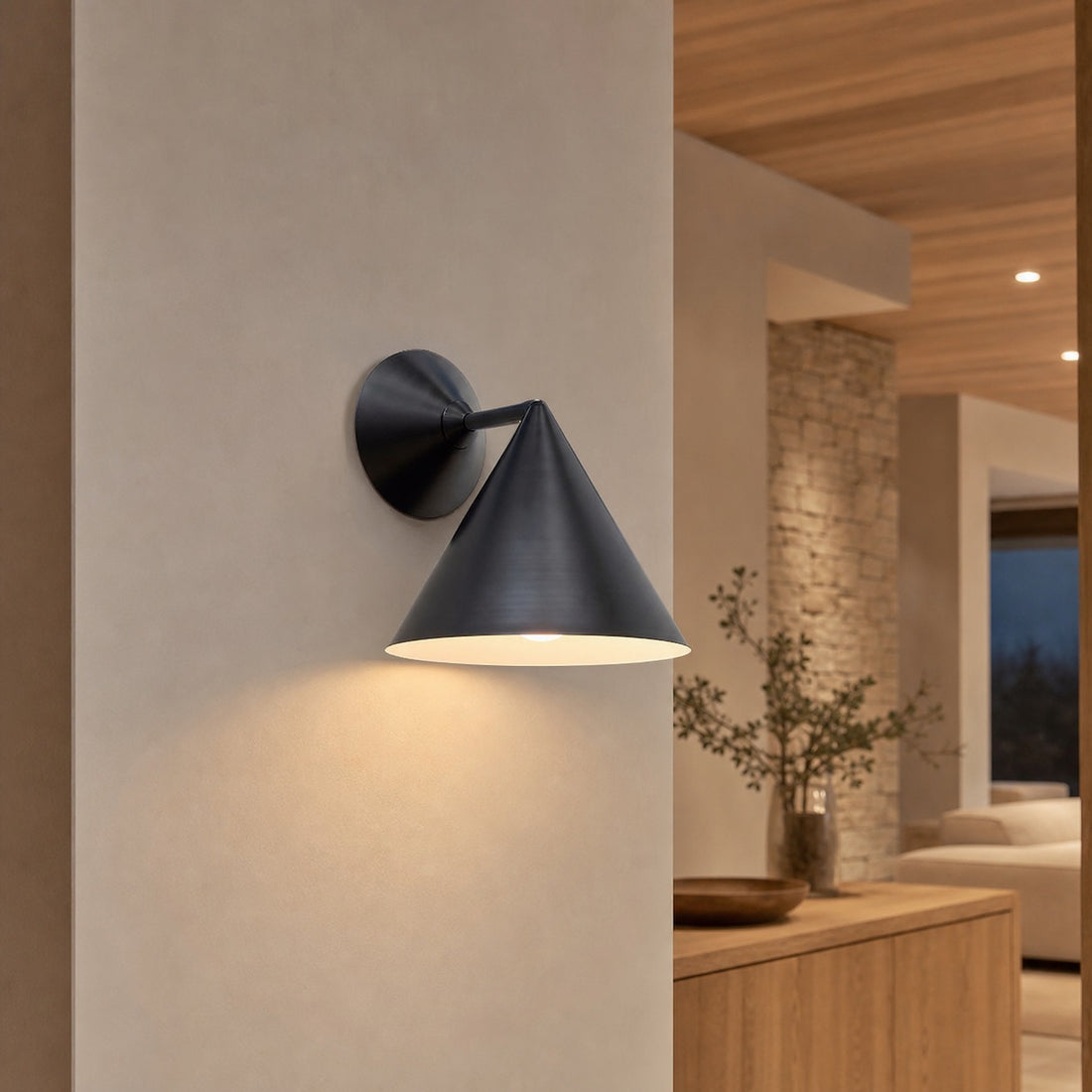 Brivana Outdoor Sconce - Modern Metal Wall Light