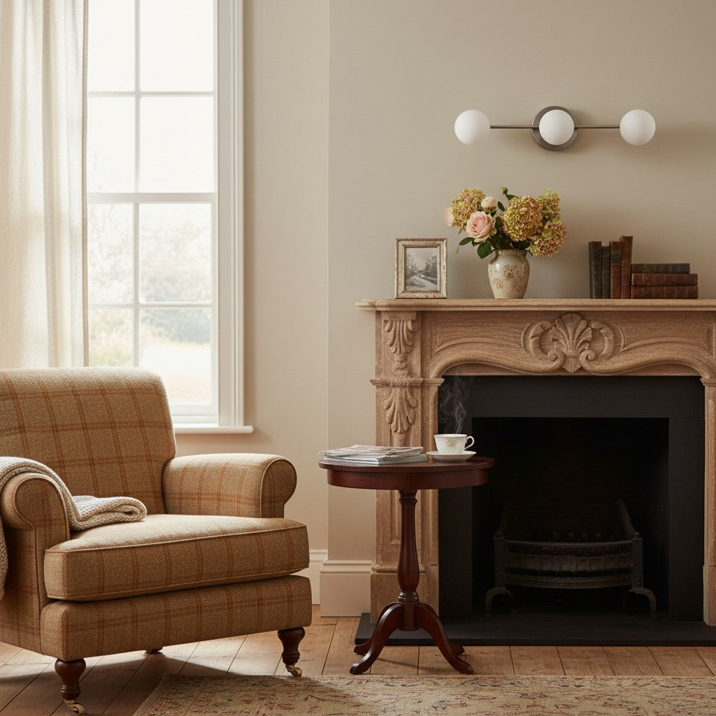 Glorica Glass Mid Century Modern Vanity Light - 3 Light Wall Fixture