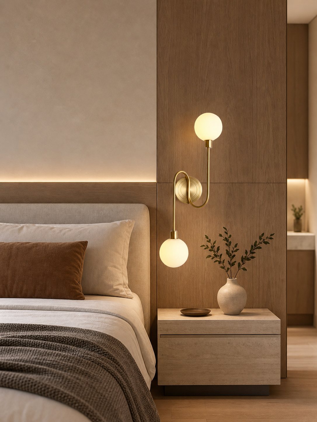 Holten Brass Armed Sconce