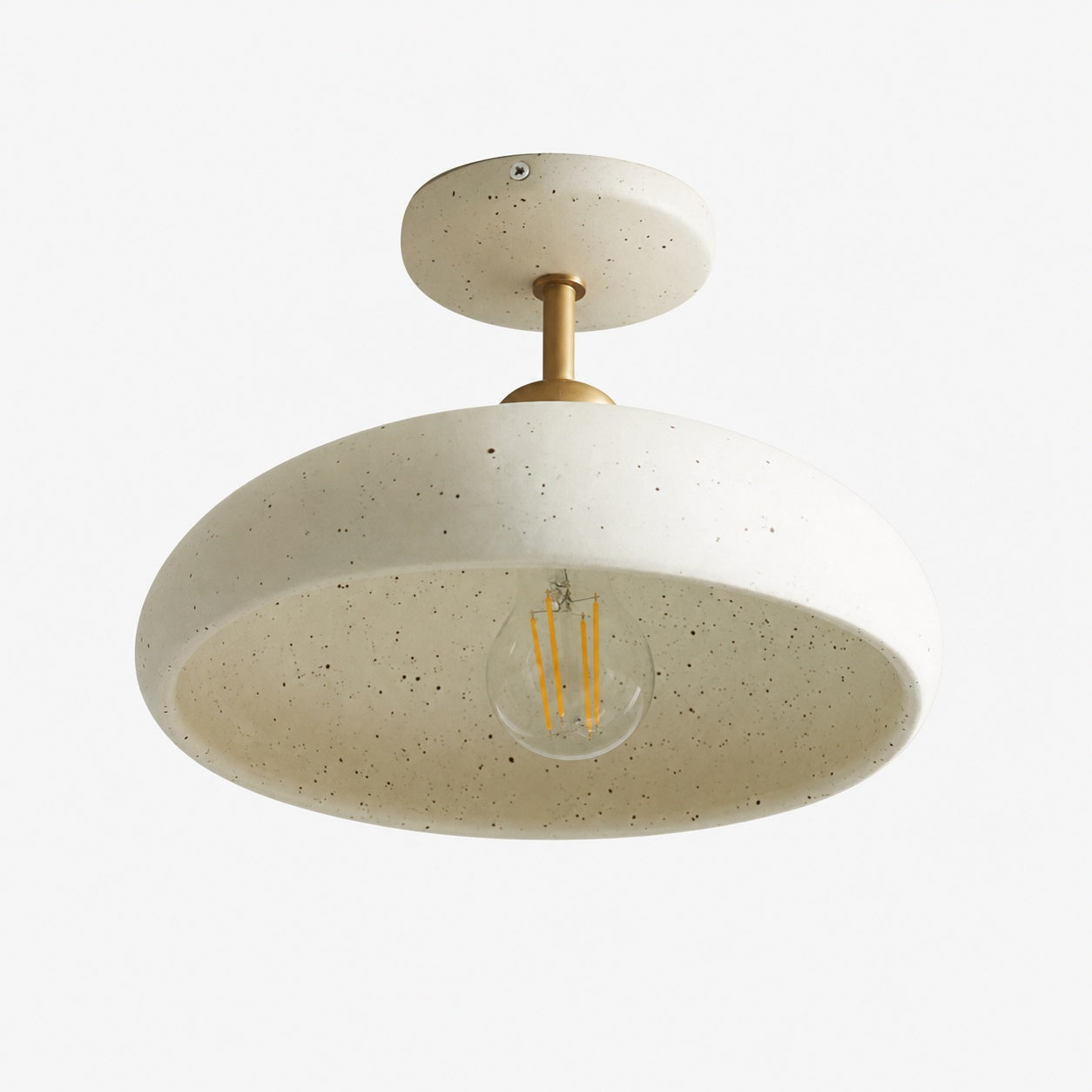Radiica Ceramic Speckled Ceiling Light –  Handcrafted Lighting Accent