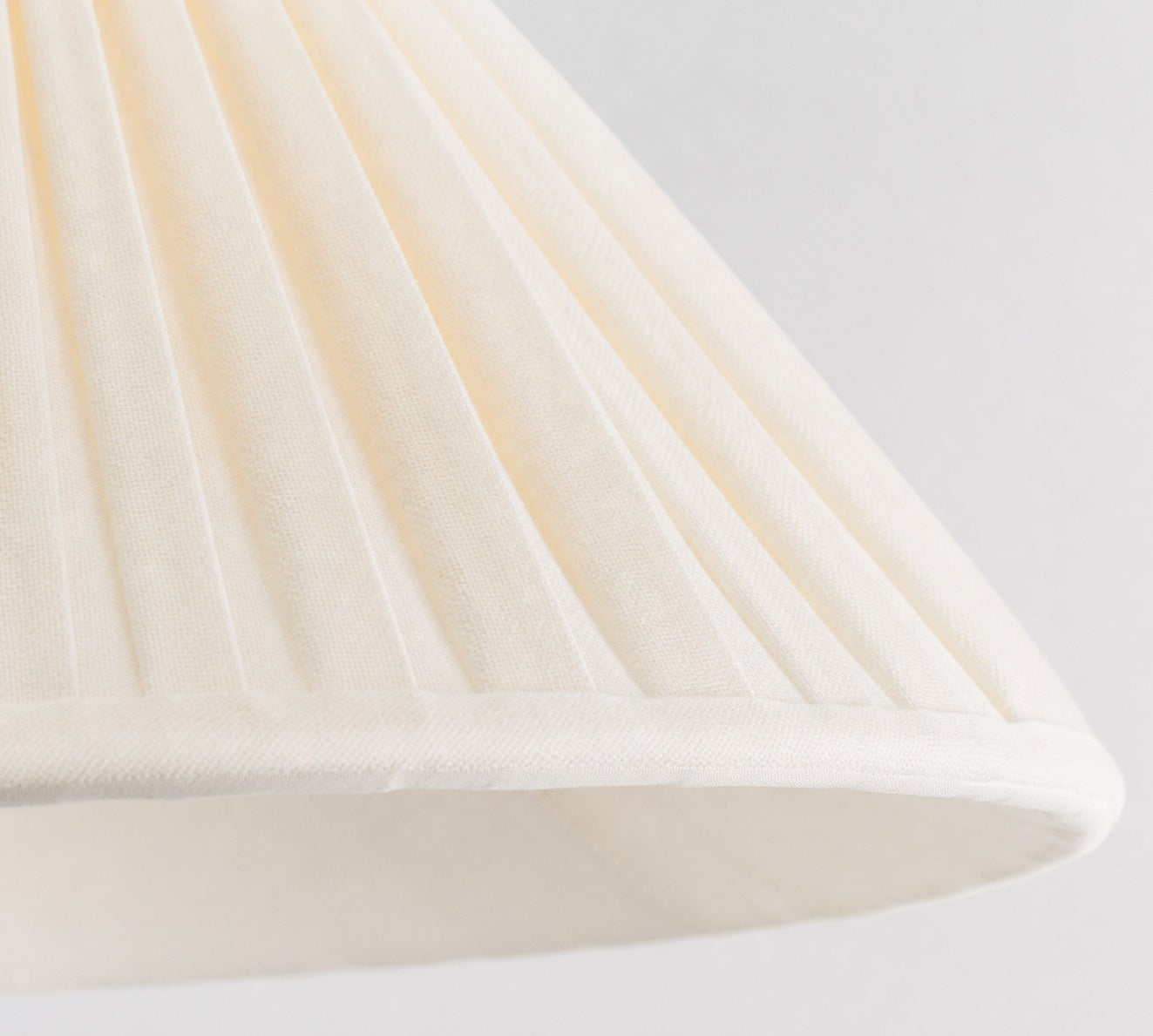 Luvora Pleated Shade Flush Mount - Fabric Round Design for Low Ceilings