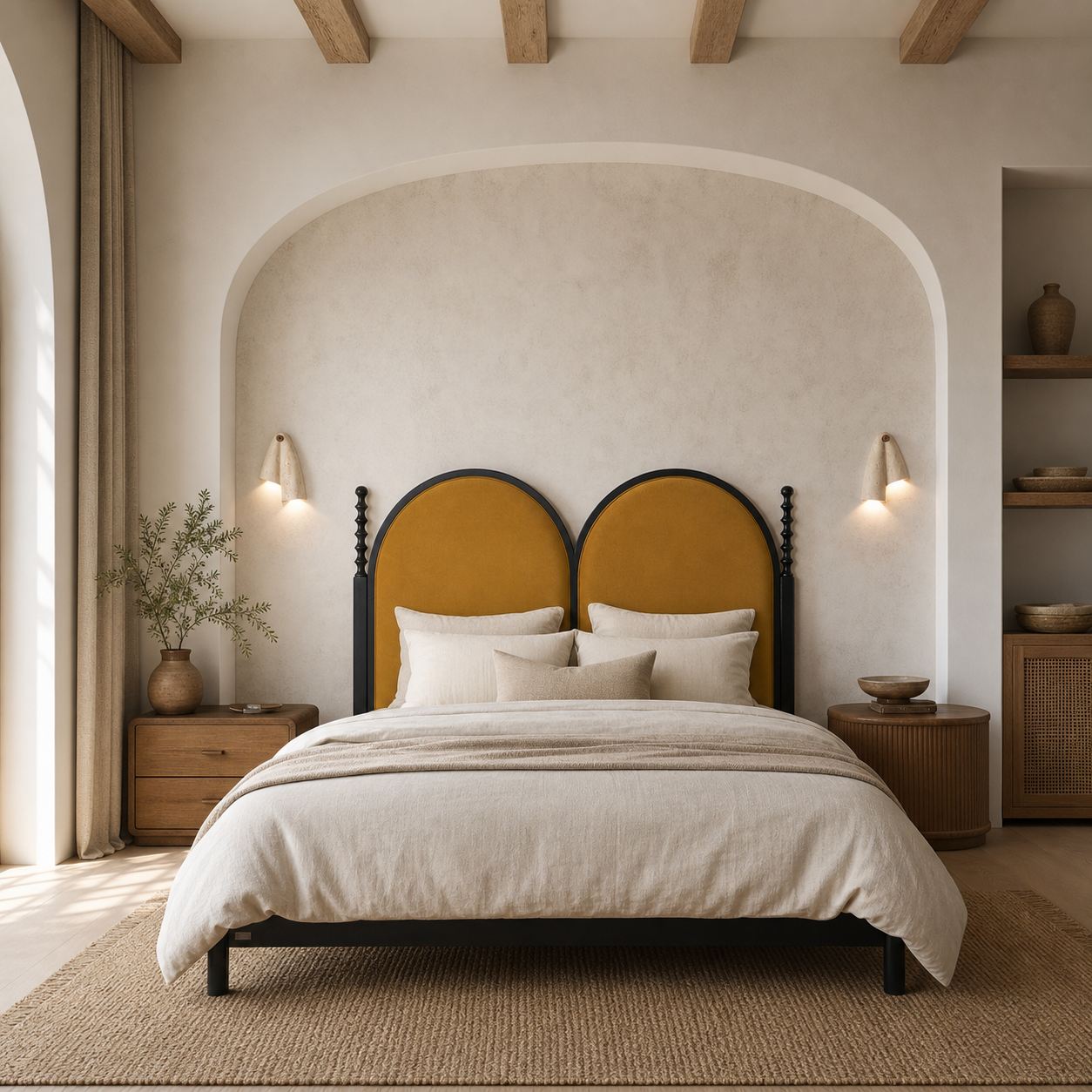 Travertine Wall Lamp – Minimalist Stone Sconce Decorative Lighting for Living Room