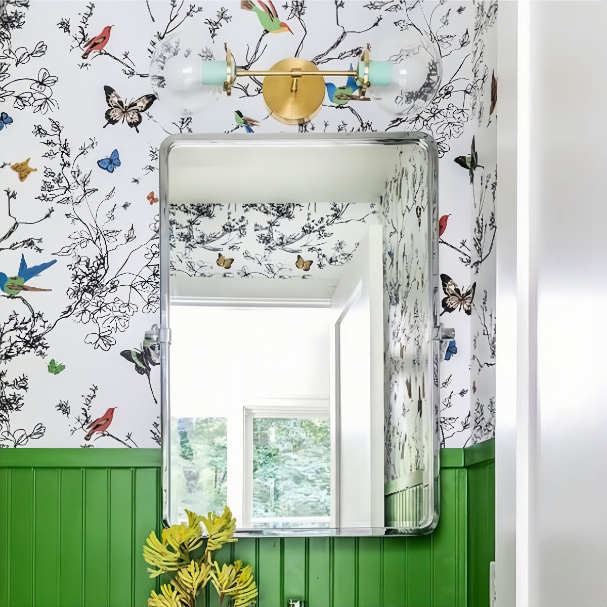 Color Pop Design Double Wall Light Fixture With Modern Metal Finish