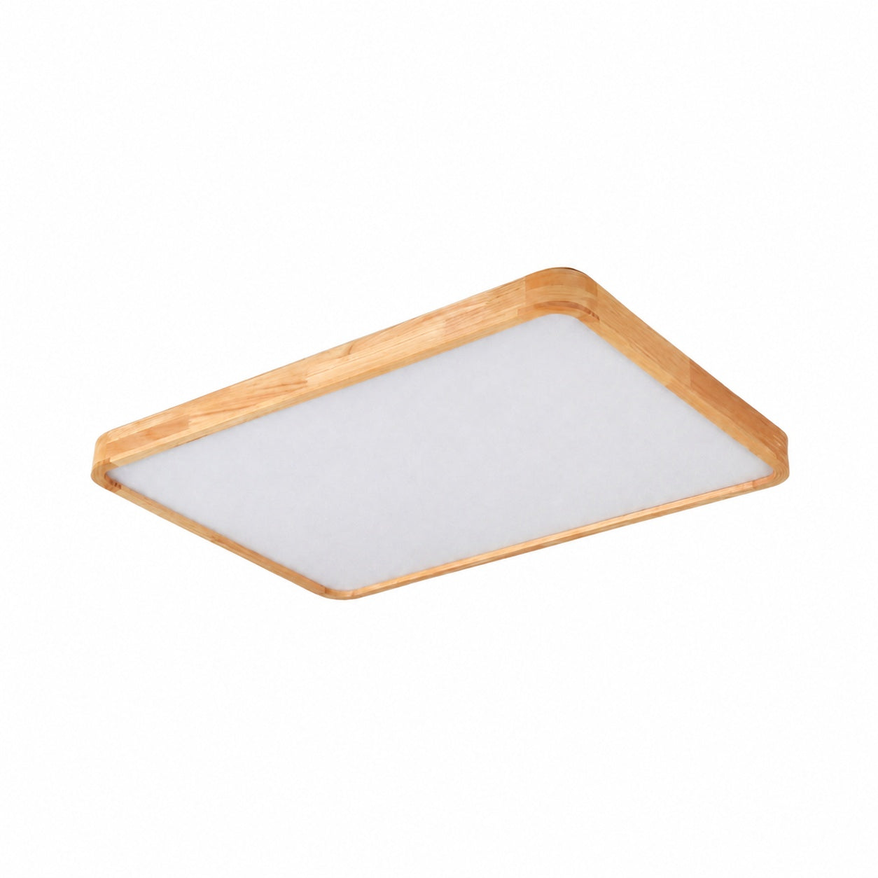 LignoForma Geometric Shape Ceiling Light - Contemporary Wood LED Ceiling for Bedroom and Lounge