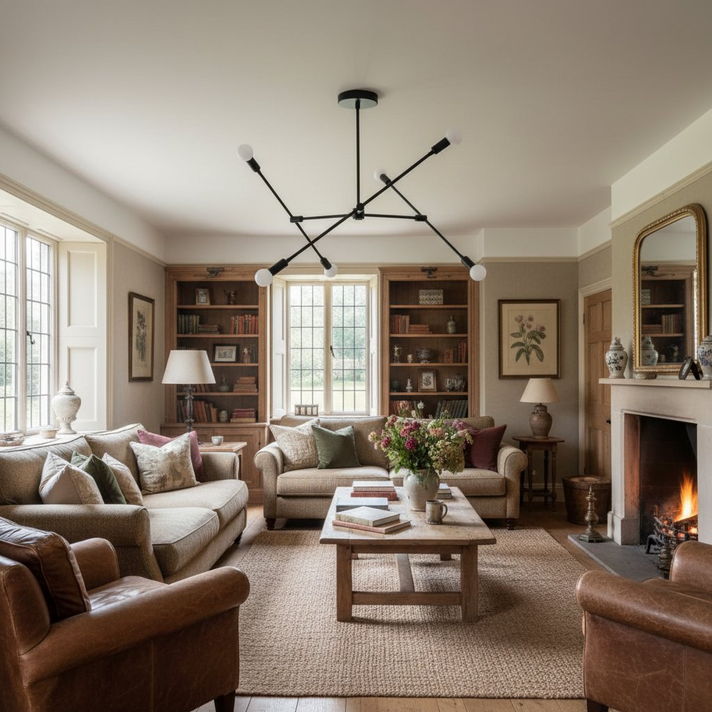 Mobilux Line Modern Mobile Chandelier - Minimalist Ceiling Light for Dining Room