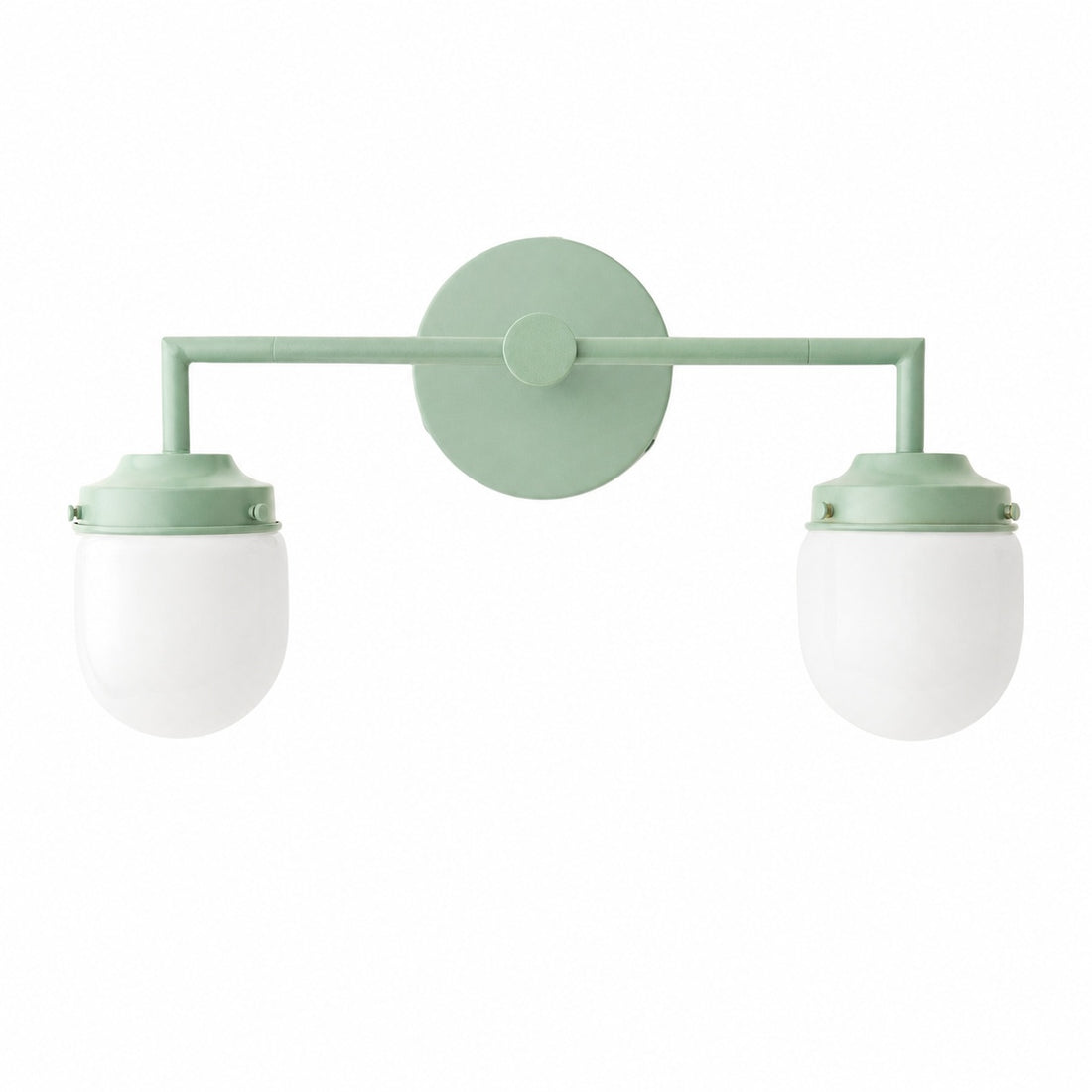 Opalume Glass Double Vanity Light - Vintage Style Bathroom Double Wall Lighting