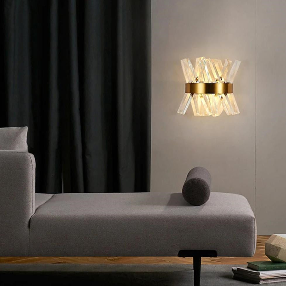 Modern Luxury Crystall Bedside Wall Light