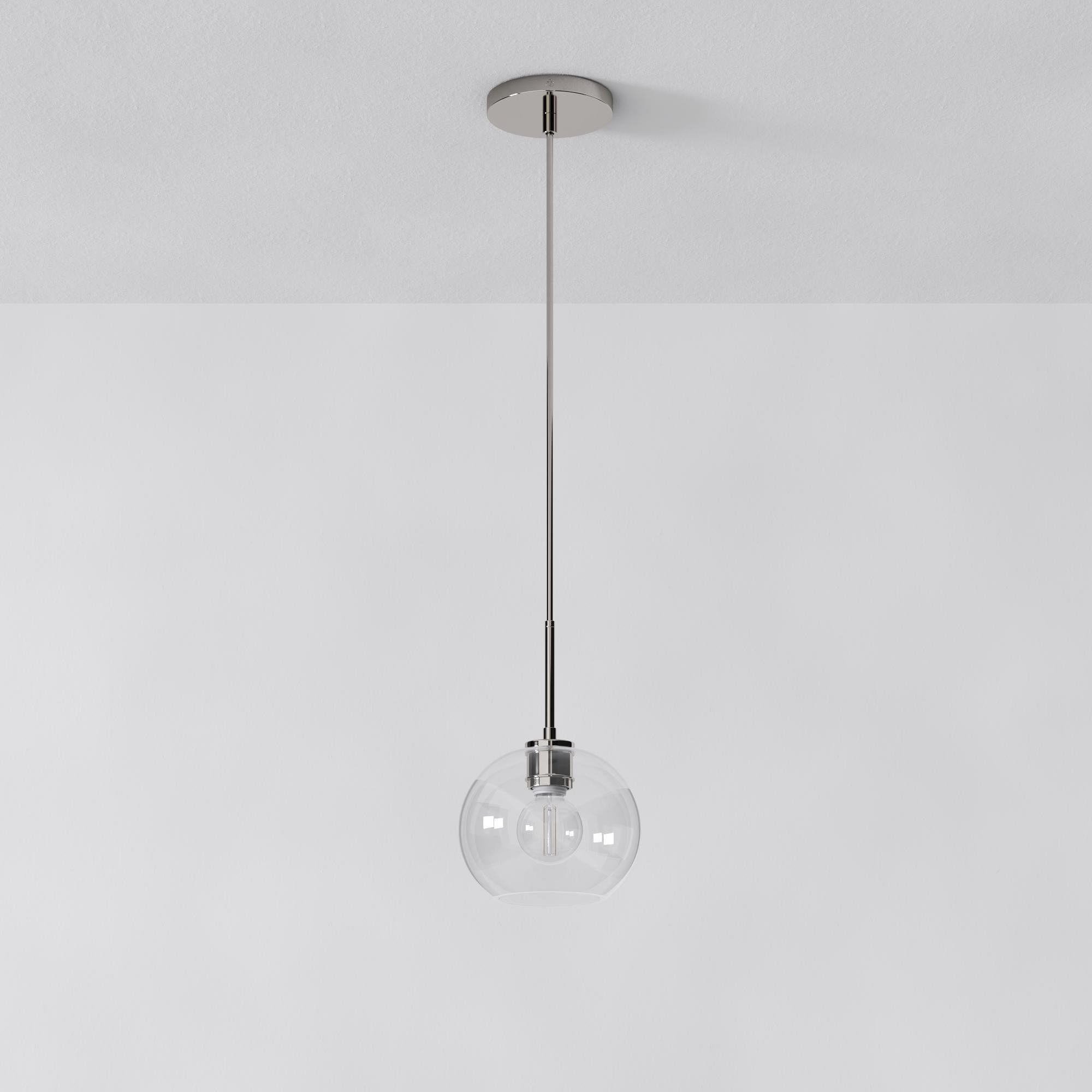 Selvion Sculptural Globe Pendant Light - Modern Glass Pendant Lamp - Sleek Design